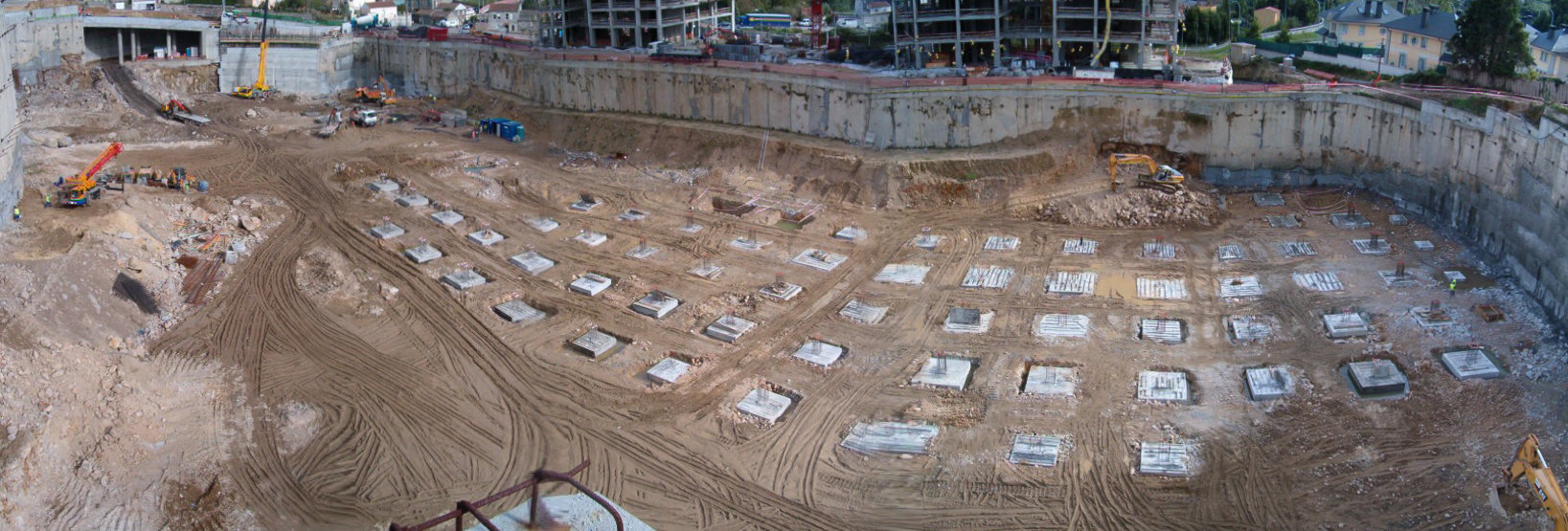 cimentación obra grande